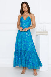 Dance Under Stars Maxi Dress Blue